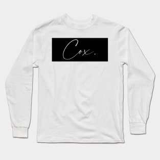 Cox Name, Cox Birthday Long Sleeve T-Shirt
